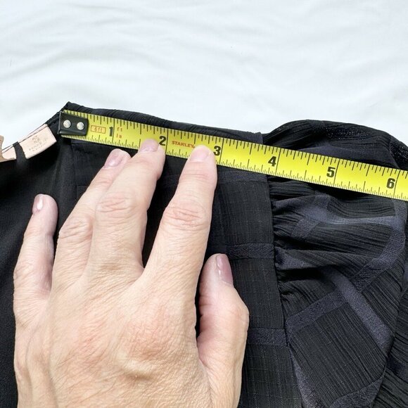 Evolutionary Apparel Romper Sheer Plaid Black Layered Lined Dark Academia Small - Picture 9 of 16